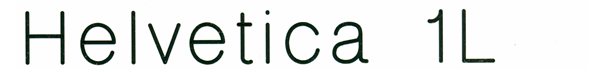 Helvetica 1L